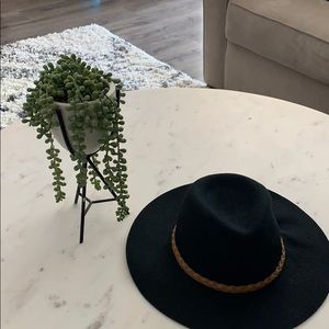 Wool Floppy Cowboy Hat, Black